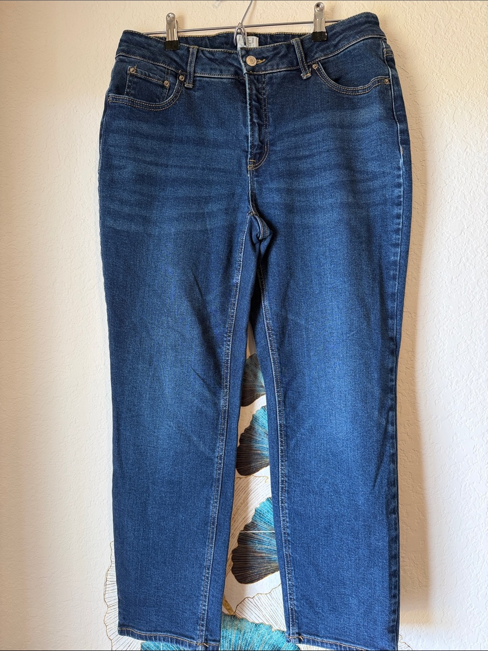 Time and Tru Women's Dark Blue Straight Leg Jeans